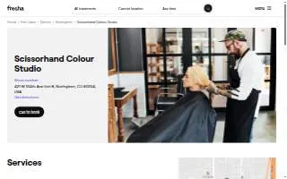 Scissorhand Colour Studio website