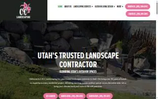 C and C Landscaping website