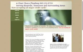 A Clear Choice Plumbing & Heating website