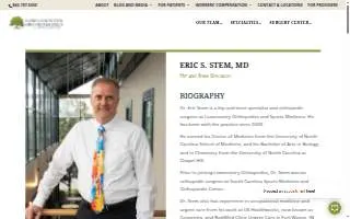 Lowcountry Orthopaedics: Stem Eric S MD website