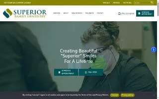 Superior Family Dentistry website