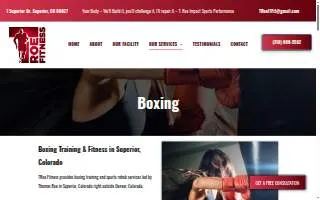 TRoe Fitness & Sports Rehab website