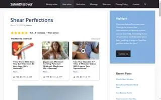 Shear Perfections website