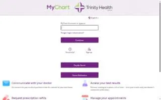 Trinity Health Of New England Medical Group website