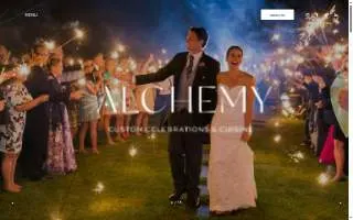 Alchemy Custom Celebrations & Cuisine website