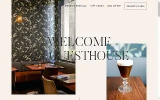 The Guesthouse website