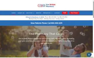 New Britain Pharmacy website