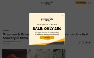 Greenwich Brewing Company website