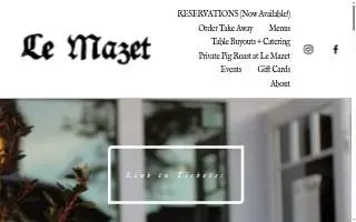 Le Mazet website