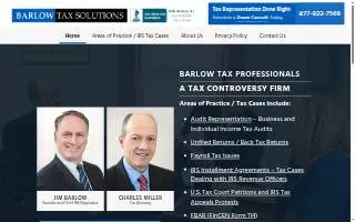Barlow Tax Solutions of West Hartford website
