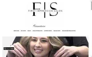First Impression Salon on Main website