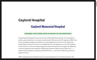 Gaylord Hospital