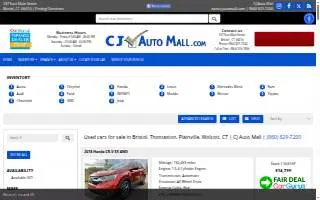 CJ Auto Mall website