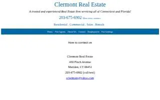 Clermont Real Estate website