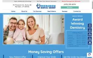 Meriden Dental Group website