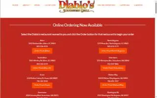 Diablos Meriden website