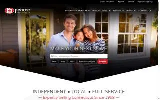 Pearce Real Estate of Milford website