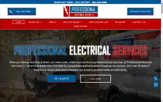 Professional Electrical Services, LLC of Milford website