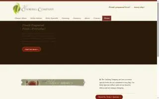 The Cooking Company website