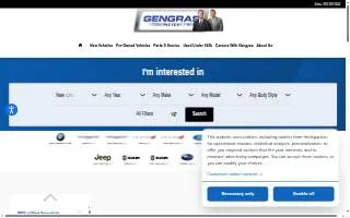 Gengras Ford Parts website