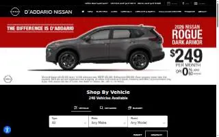 D'Addario Nissan website