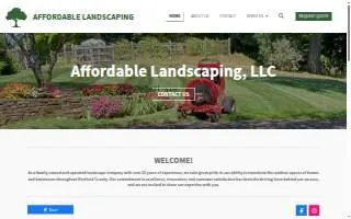 S & J Landscaping website