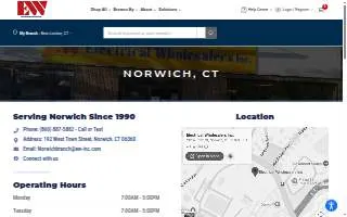 Electrical Wholesalers Inc. of Norwich website