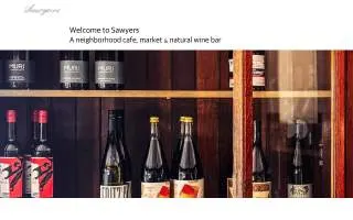 Sawyers Restaurant & Bar website