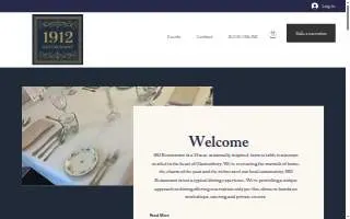 1912 Restaurant website