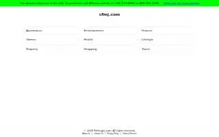 CFMJ Specialty Services website