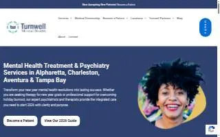 Turnwell Mental Health of Charleston website