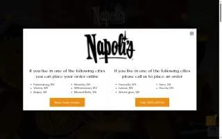 Napolis Italian Restaurant of Glasgow website