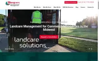 Bluegrass Lawn Services website