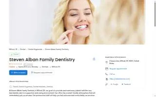 Steven Alban Family Dentistry website