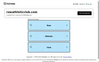 Raw Athletic Club website