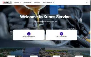Kunes Plumbing website