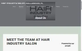 Hair Industry Salon Hollywood website