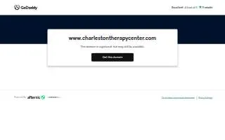 Charleston Therapy Center website