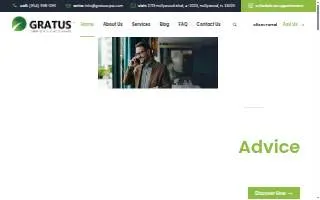 Gratus CPA & Advisors website