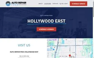 Auto Repair Pros Hollywood West website