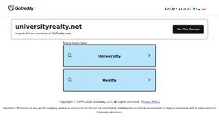 University Realty website