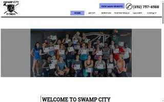 Swamp City Fitness website