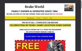 Brake World Pembroke Pines- pines & palm ave