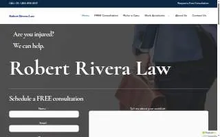 Robert Rivera Law website