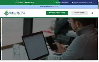Premier Tax Usa website