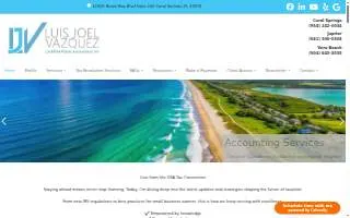 Luis Joel Vazquez CPA PA of Coral Springs website