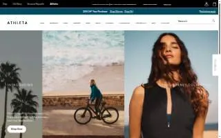 Athletica Health and Fitness website