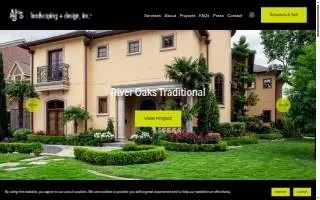 AJ's Landscaping & Design website