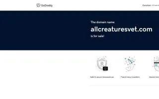 All Creatures Animal Clinic of Lakeland website