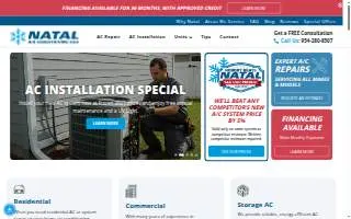 Natal Air Conditioning website